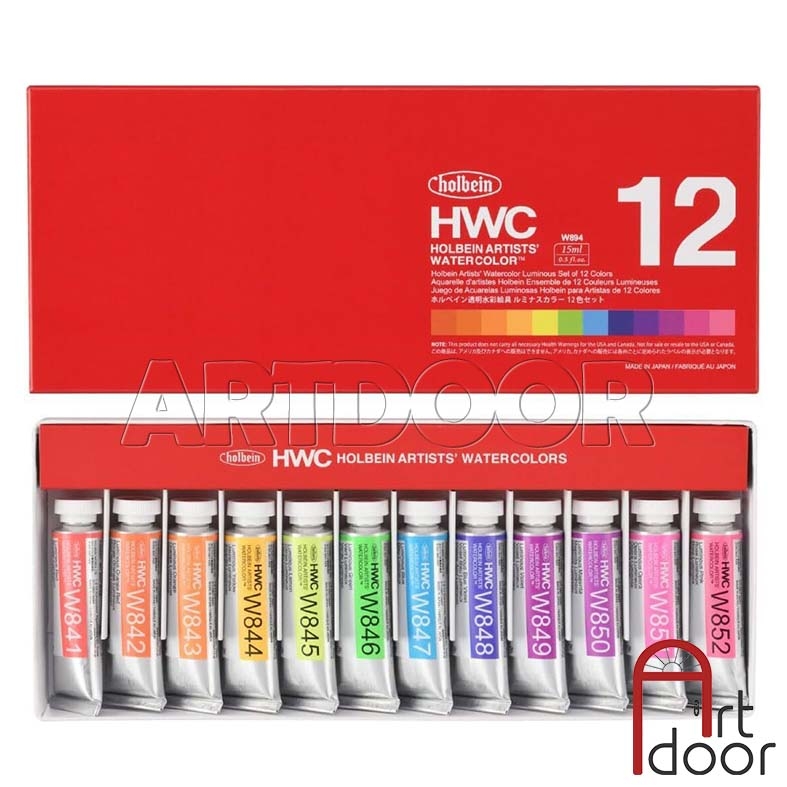 Bộ màu Nước Tuýp HOLBEIN Artist 5ml (hộp giấy) - Nhiều Màu