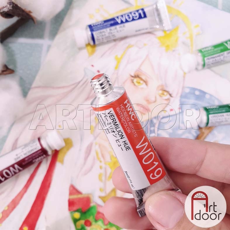 Bộ màu Nước Tuýp HOLBEIN Artist 5ml (hộp giấy) - 48 Màu