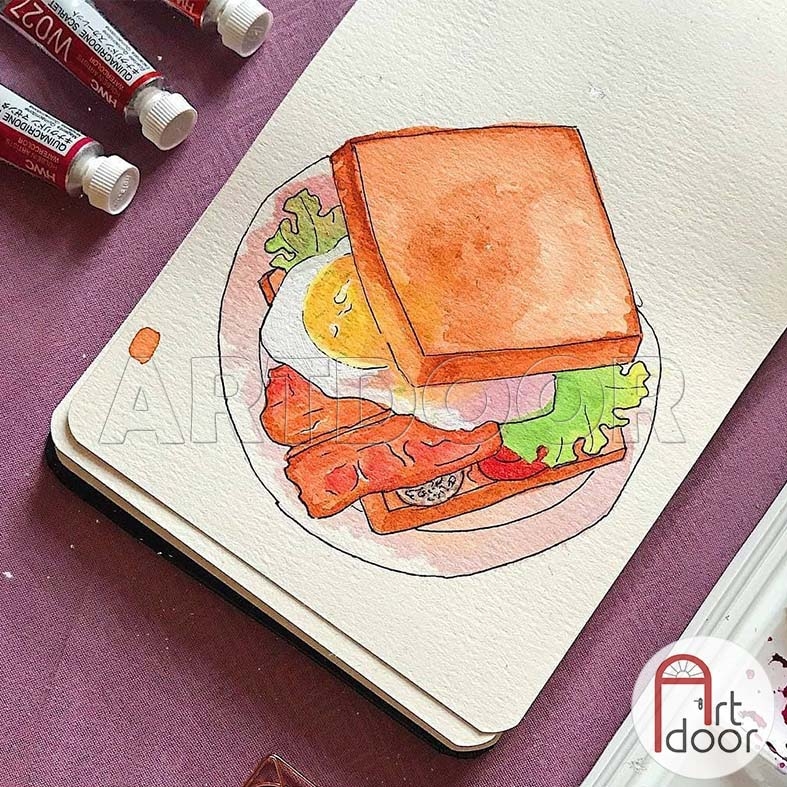 Bộ màu Nước Tuýp HOLBEIN Artist 5ml (hộp giấy) - 48 Màu