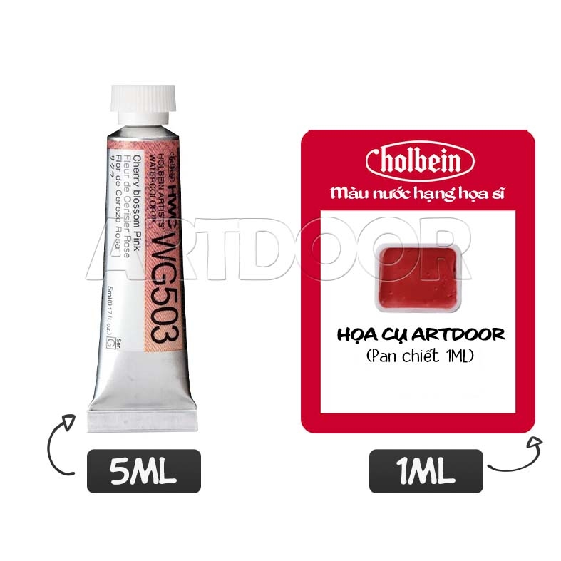 Màu Nước HOLBEIN Artist dòng Tách lớp hạng hoạ sĩ lẻ (1ml/ 5ml)