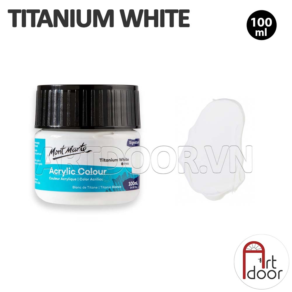 Màu vẽ Acrylic MONT MARTE Hũ (100ml) custom áo, vải, gỗ, kính, tô tượng, đất sét, số hóa