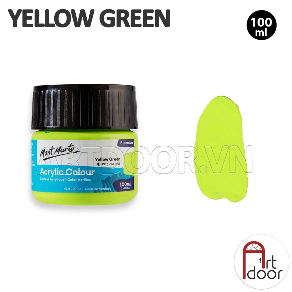 Màu vẽ Acrylic MONT MARTE Hũ (100ml) custom áo, vải, gỗ, kính, tô tượng, đất sét, số hóa