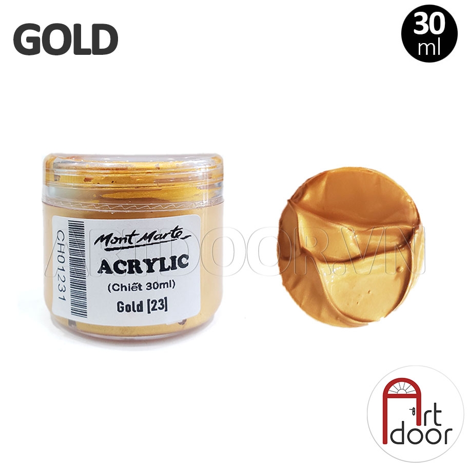 Màu vẽ Acrylic MONT MARTE Tuýp (75ml) custom áo, vải, gỗ, kính, tô tượng, đất sét, số hóa