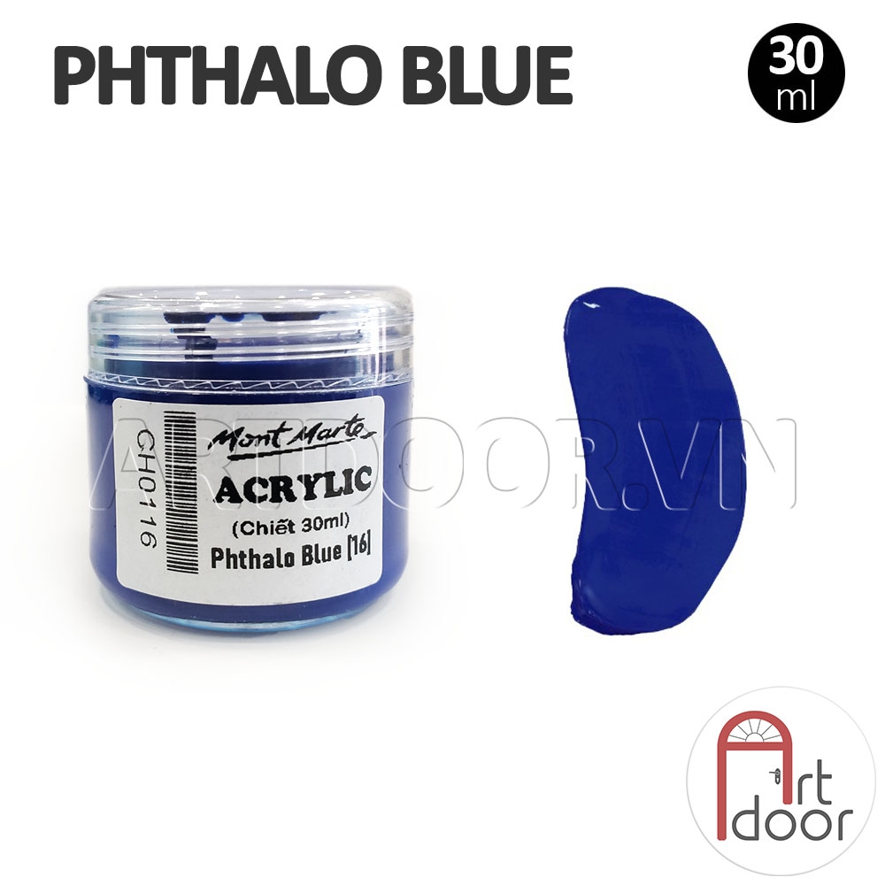 Màu vẽ Acrylic MONT MARTE Hũ (chiết 30ml) custom áo, vải, gỗ, kính, tô tượng, đất sét, số hóa