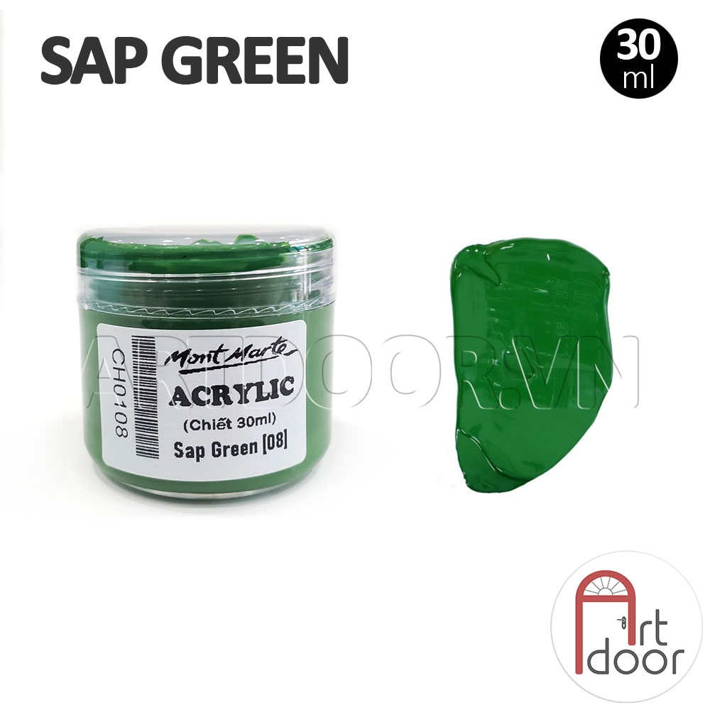 Màu vẽ Acrylic MONT MARTE Hũ (chiết 30ml) custom áo, vải, gỗ, kính, tô tượng, đất sét, số hóa