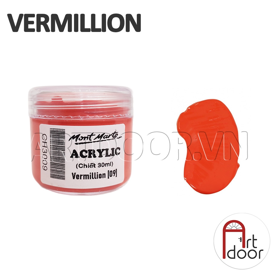 Màu vẽ Acrylic MONT MARTE Hũ (chiết 30ml) custom áo, vải, gỗ, kính, tô tượng, đất sét, số hóa