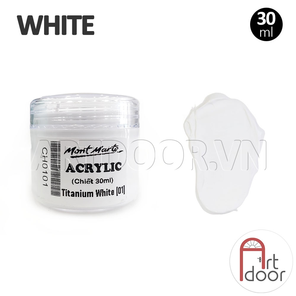 Màu vẽ Acrylic MONT MARTE Hũ (chiết 30ml) custom áo, vải, gỗ, kính, tô tượng, đất sét, số hóa