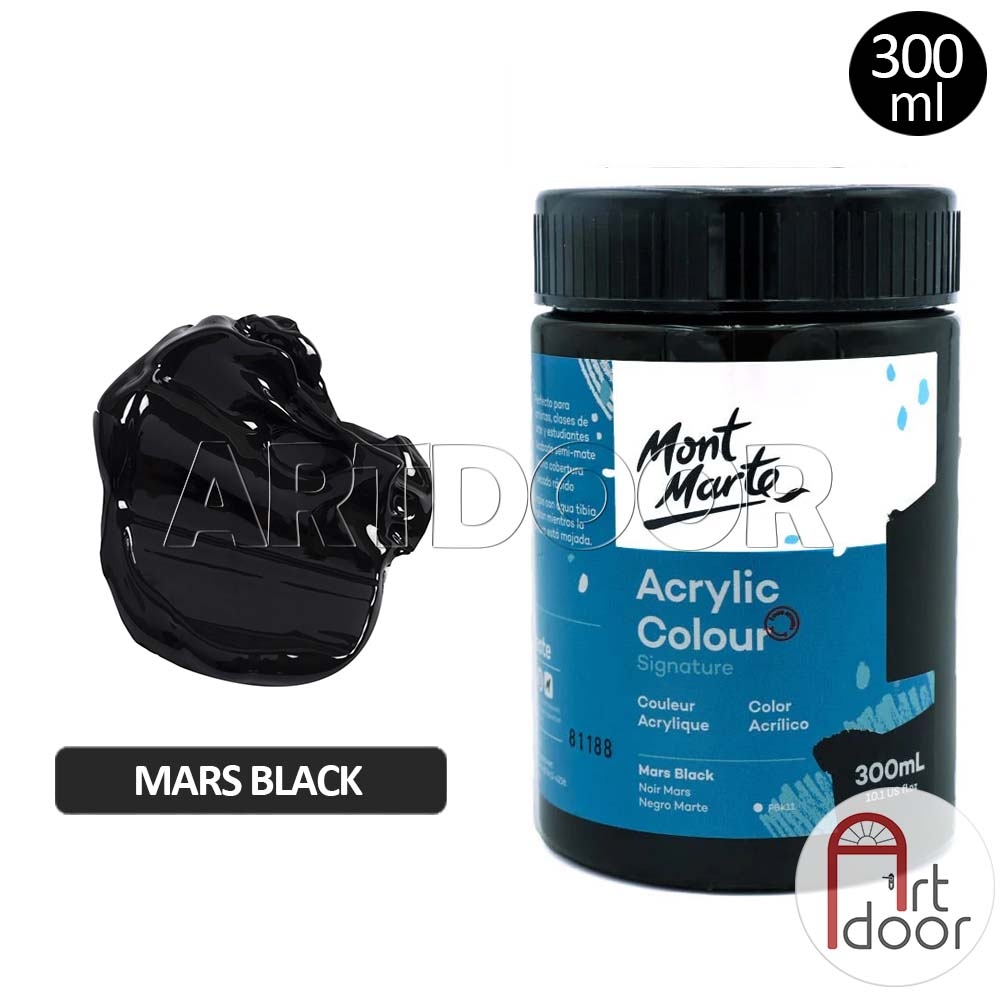 Màu vẽ Acrylic MONT MARTE Hũ (300ml) custom áo, vải, gỗ, kính, tô tượng, đất sét, số hóa