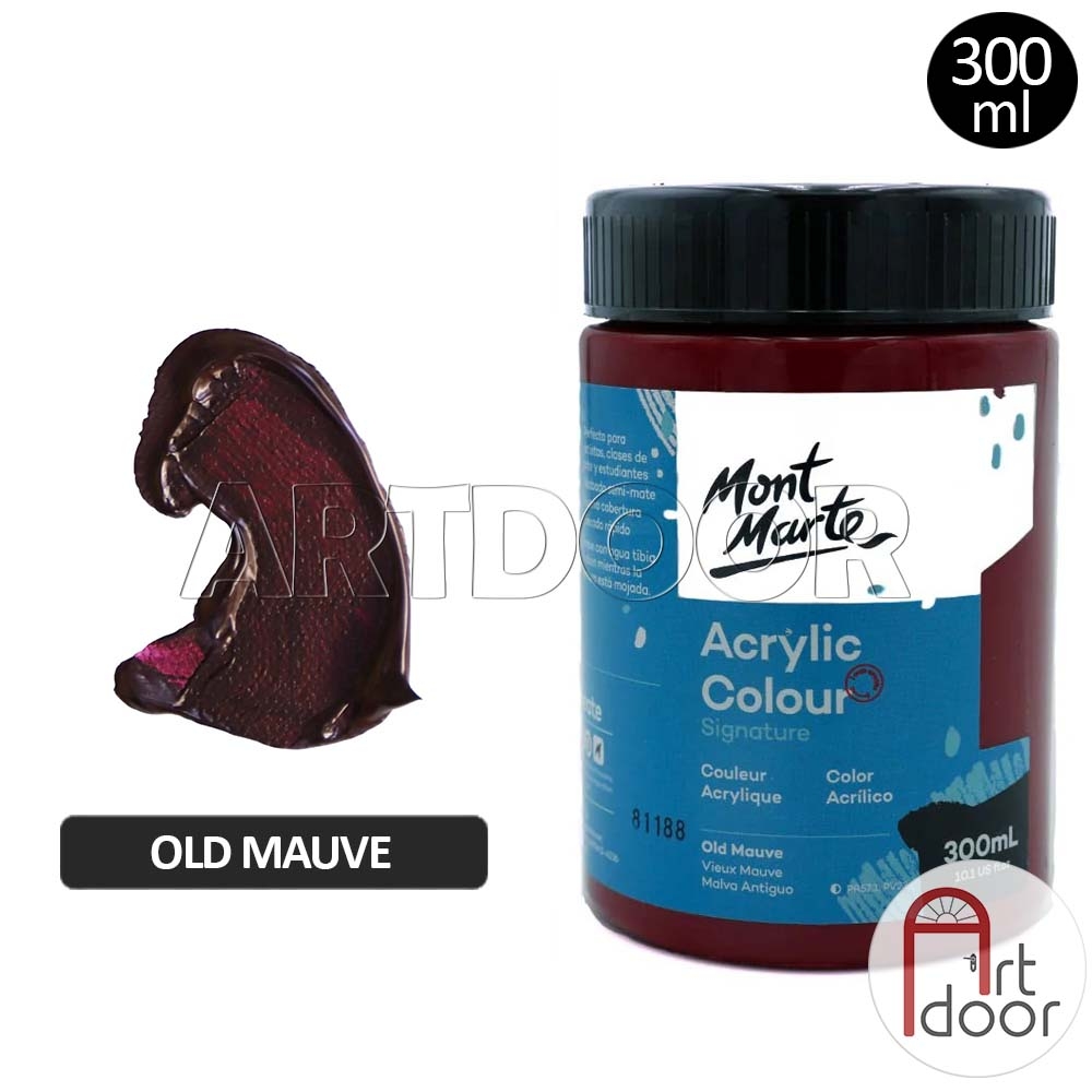 Màu vẽ Acrylic MONT MARTE Hũ (300ml) custom áo, vải, gỗ, kính, tô tượng, đất sét, số hóa