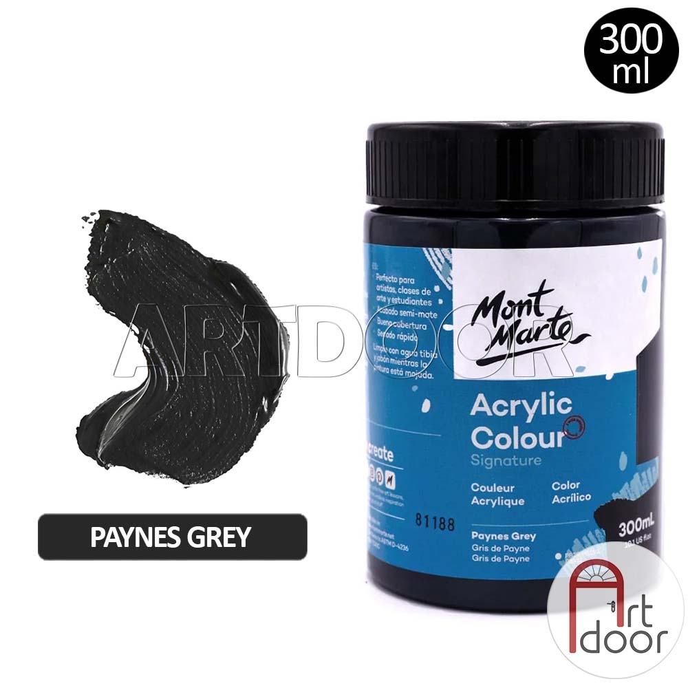 Màu vẽ Acrylic MONT MARTE Hũ (300ml) custom áo, vải, gỗ, kính, tô tượng, đất sét, số hóa