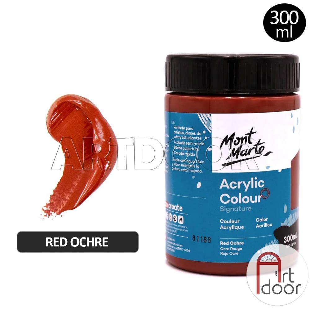 Màu vẽ Acrylic MONT MARTE Hũ (300ml) custom áo, vải, gỗ, kính, tô tượng, đất sét, số hóa