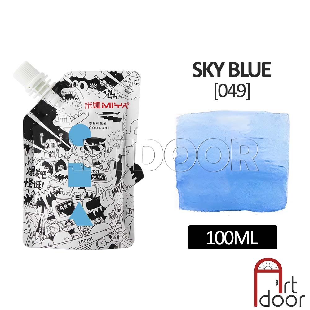 Màu vẽ Gouache HIMI Túi (100ml) học vẽ trang trí màu, pha cùng pentel poster