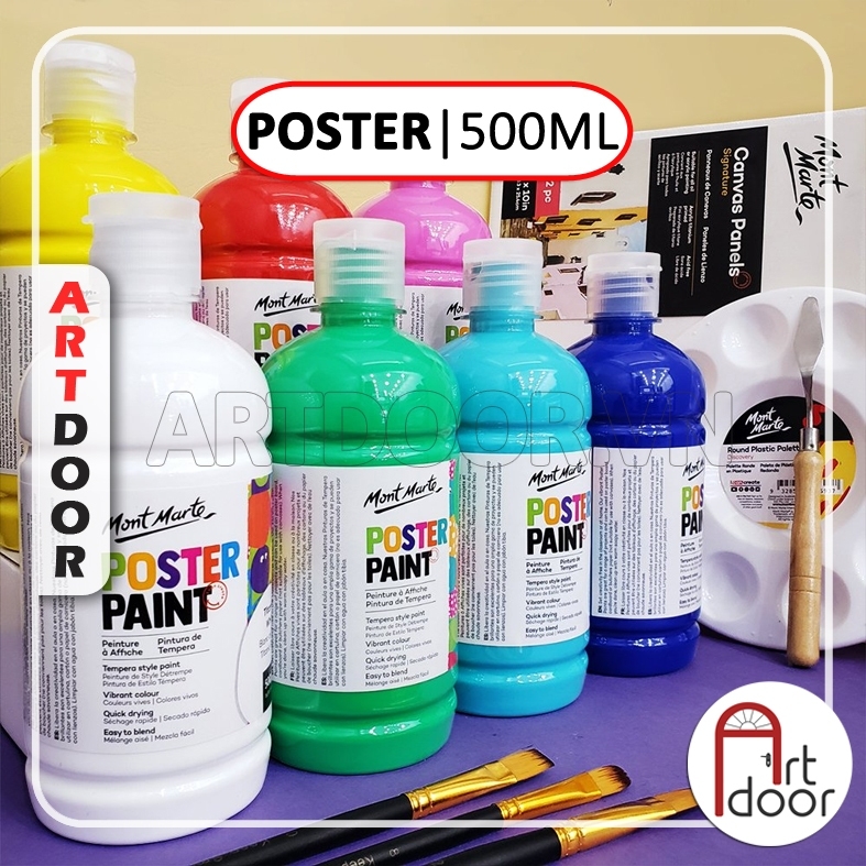 Màu vẽ Poster Paint MONT MARTE Hũ (500ml) - [xả kho]