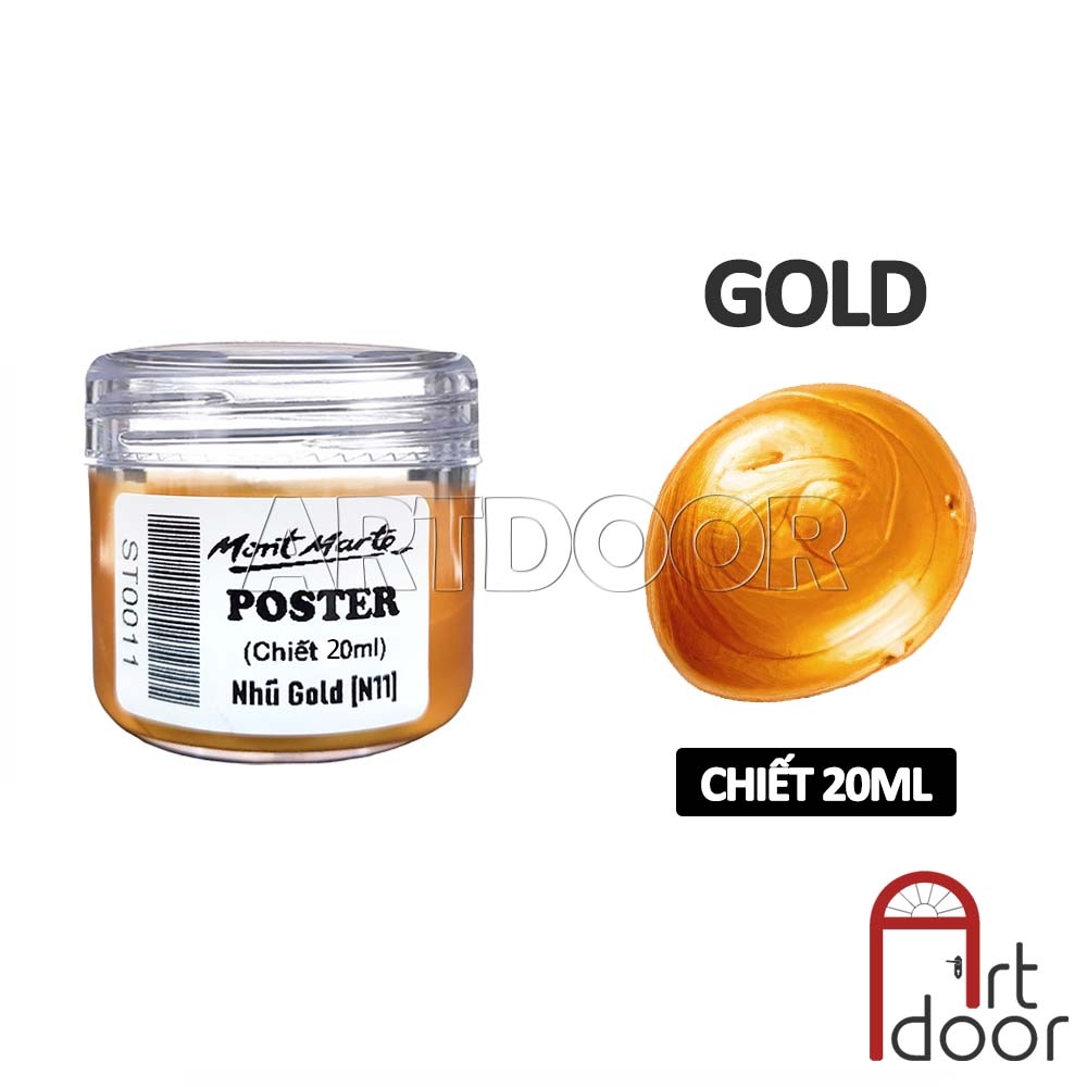 Màu vẽ Poster Paint MONT MARTE Hũ (chiết 20ml) - [xả kho]