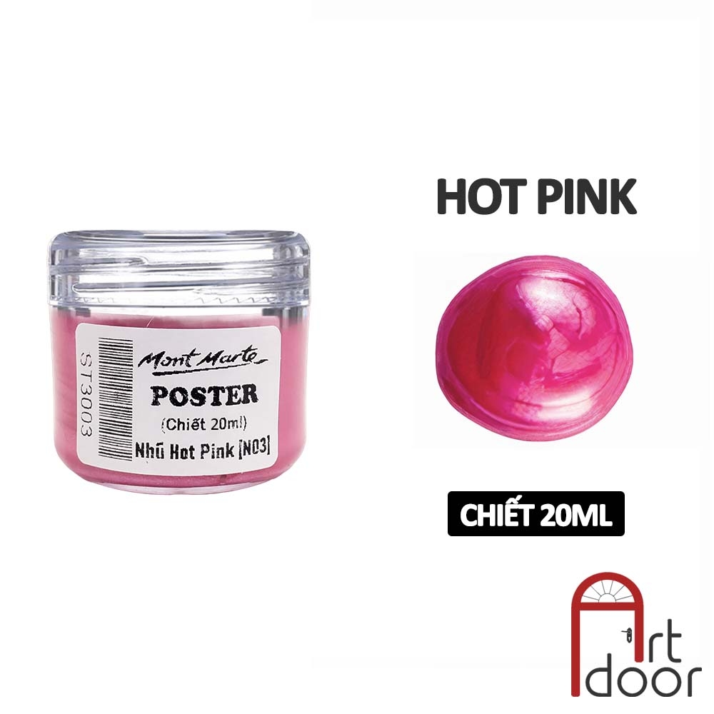 Màu vẽ Poster Paint MONT MARTE Hũ (chiết 20ml) - [xả kho]