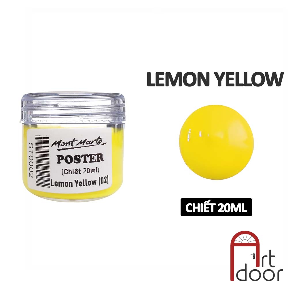 Màu vẽ Poster Paint MONT MARTE Hũ (chiết 20ml) - [xả kho]