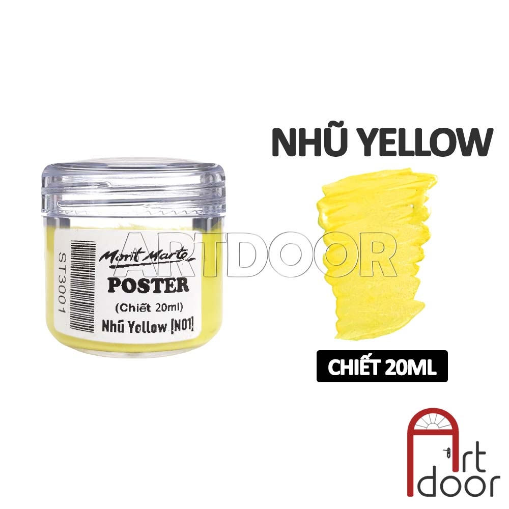 Màu vẽ Poster Paint MONT MARTE Hũ (chiết 20ml) - [xả kho]