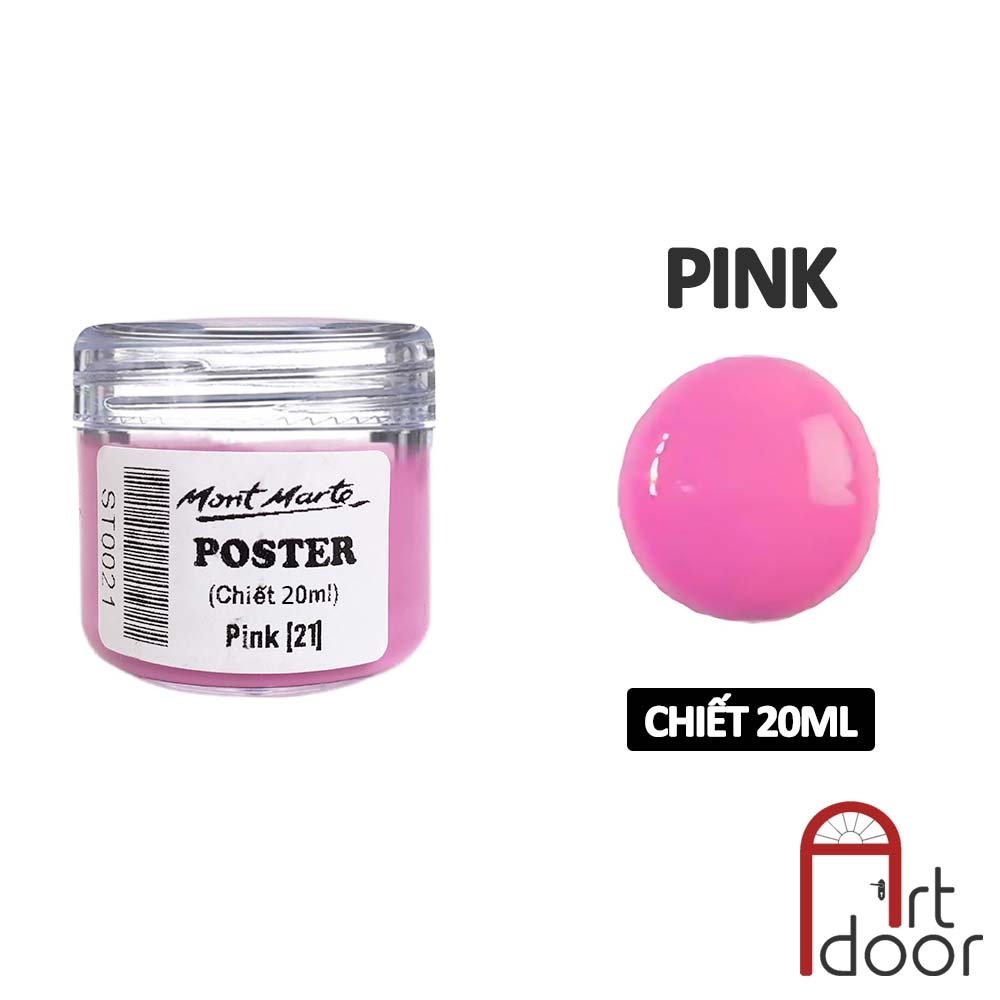 Màu vẽ Poster Paint MONT MARTE Hũ (chiết 20ml) - [xả kho]