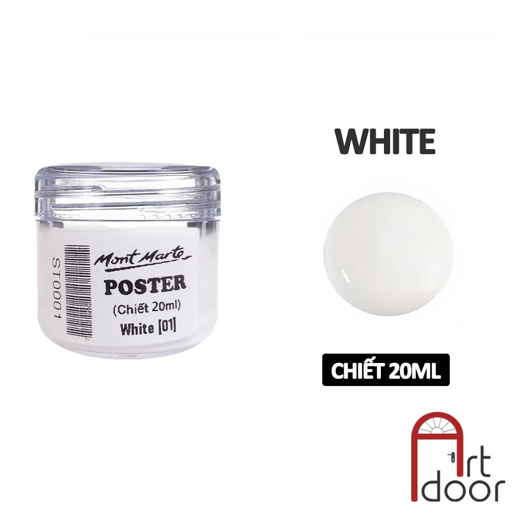 Màu vẽ Poster Paint MONT MARTE Hũ (chiết 20ml) - [xả kho]