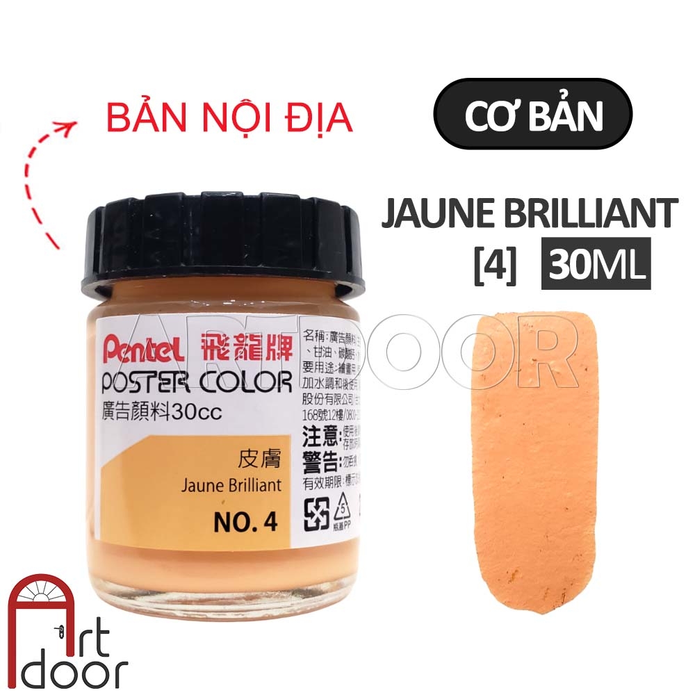 Màu vẽ Poster PENTEL hũ lớn (30ml) học vẽ trang trí màu, luyện thi kiến trúc mỹ thuật
