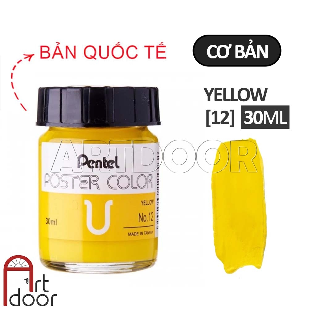 Màu vẽ Poster PENTEL hũ lớn (30ml) học vẽ trang trí màu, luyện thi kiến trúc mỹ thuật