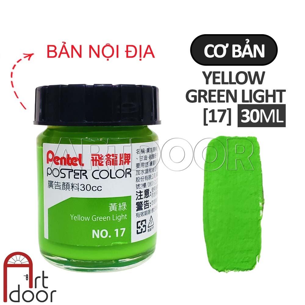 Màu vẽ Poster PENTEL hũ lớn (30ml) học vẽ trang trí màu, luyện thi kiến trúc mỹ thuật