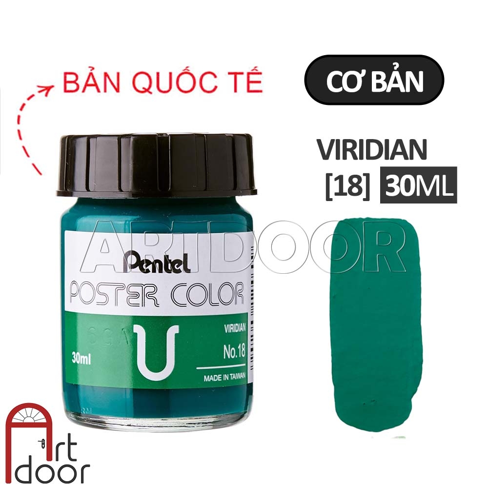 Màu vẽ Poster PENTEL hũ lớn (30ml) học vẽ trang trí màu, luyện thi kiến trúc mỹ thuật