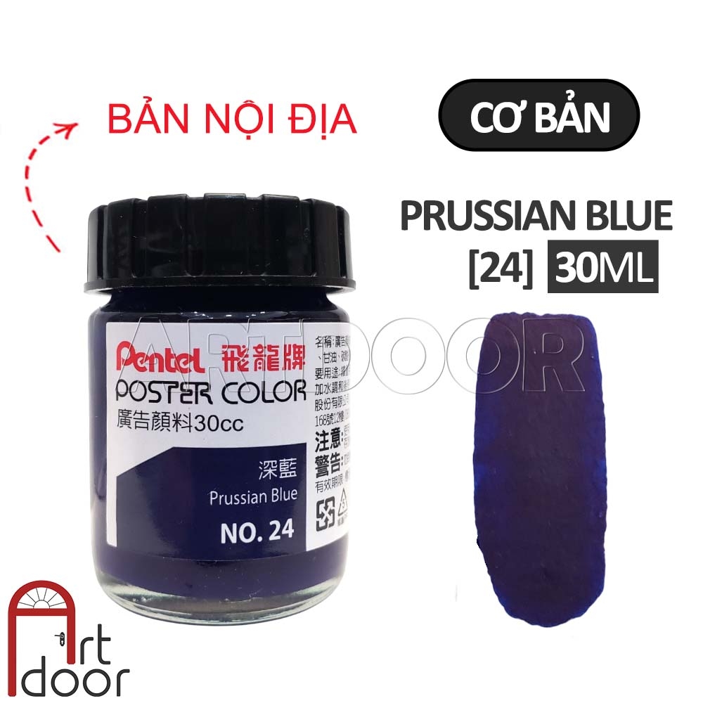 Màu vẽ Poster PENTEL hũ lớn (30ml) học vẽ trang trí màu, luyện thi kiến trúc mỹ thuật