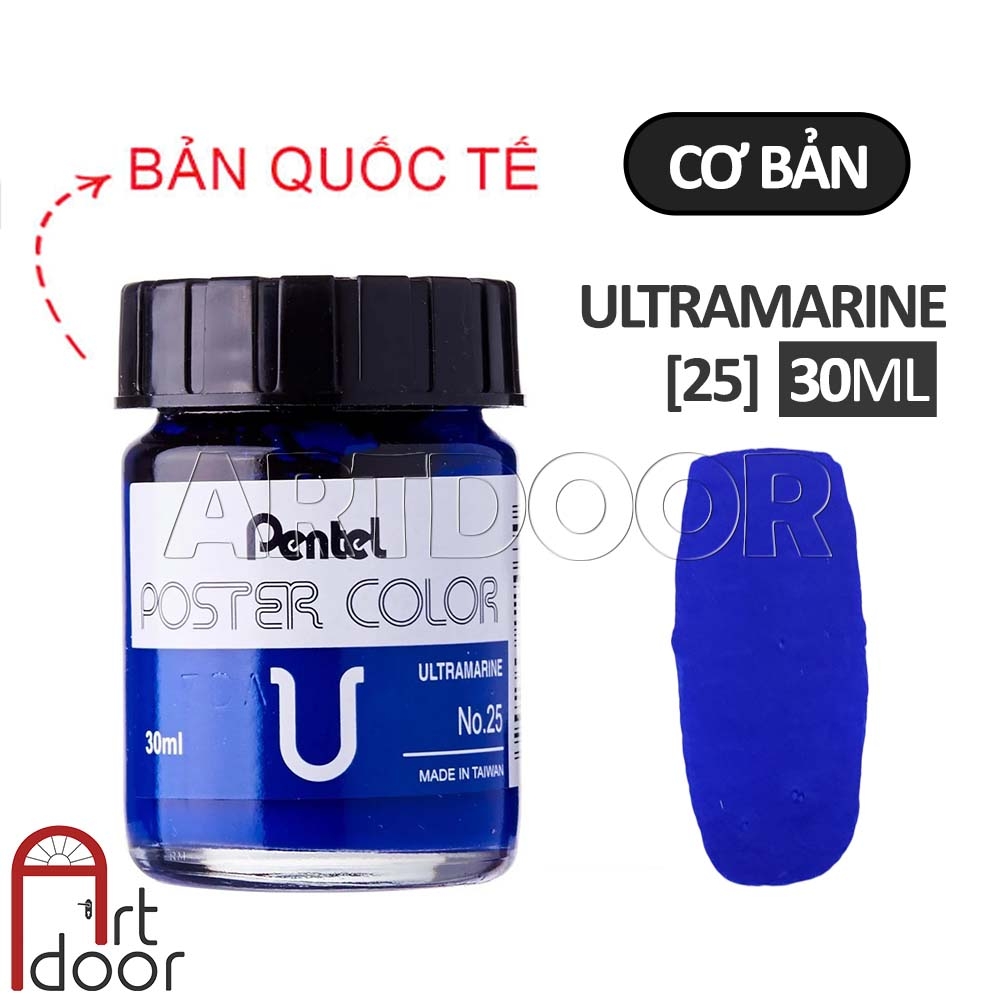 Màu vẽ Poster PENTEL hũ lớn (30ml) học vẽ trang trí màu, luyện thi kiến trúc mỹ thuật