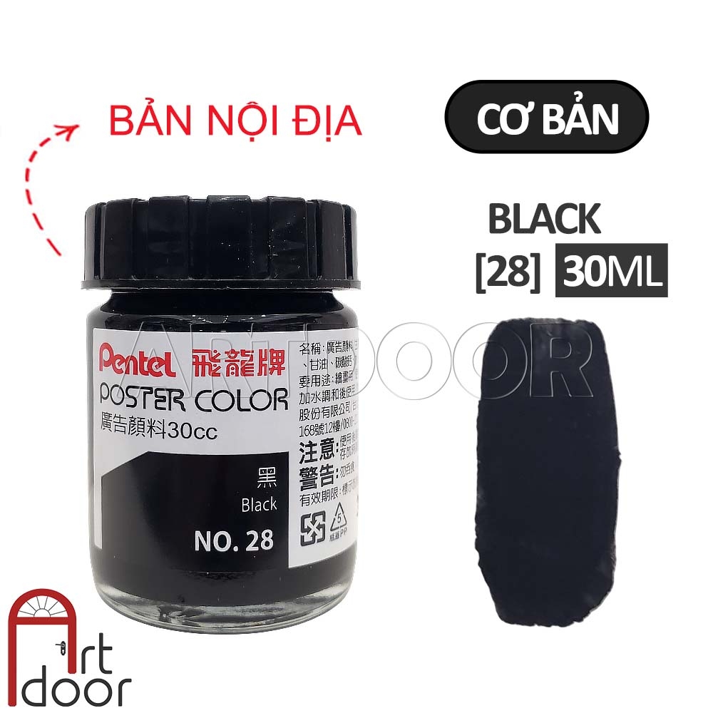 Màu vẽ Poster PENTEL hũ lớn (30ml) học vẽ trang trí màu, luyện thi kiến trúc mỹ thuật