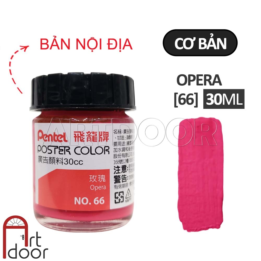 Màu vẽ Poster PENTEL hũ lớn (30ml) học vẽ trang trí màu, luyện thi kiến trúc mỹ thuật