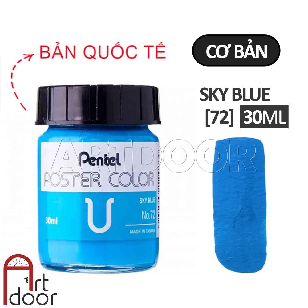Màu vẽ Poster PENTEL hũ lớn (30ml) học vẽ trang trí màu, luyện thi kiến trúc mỹ thuật