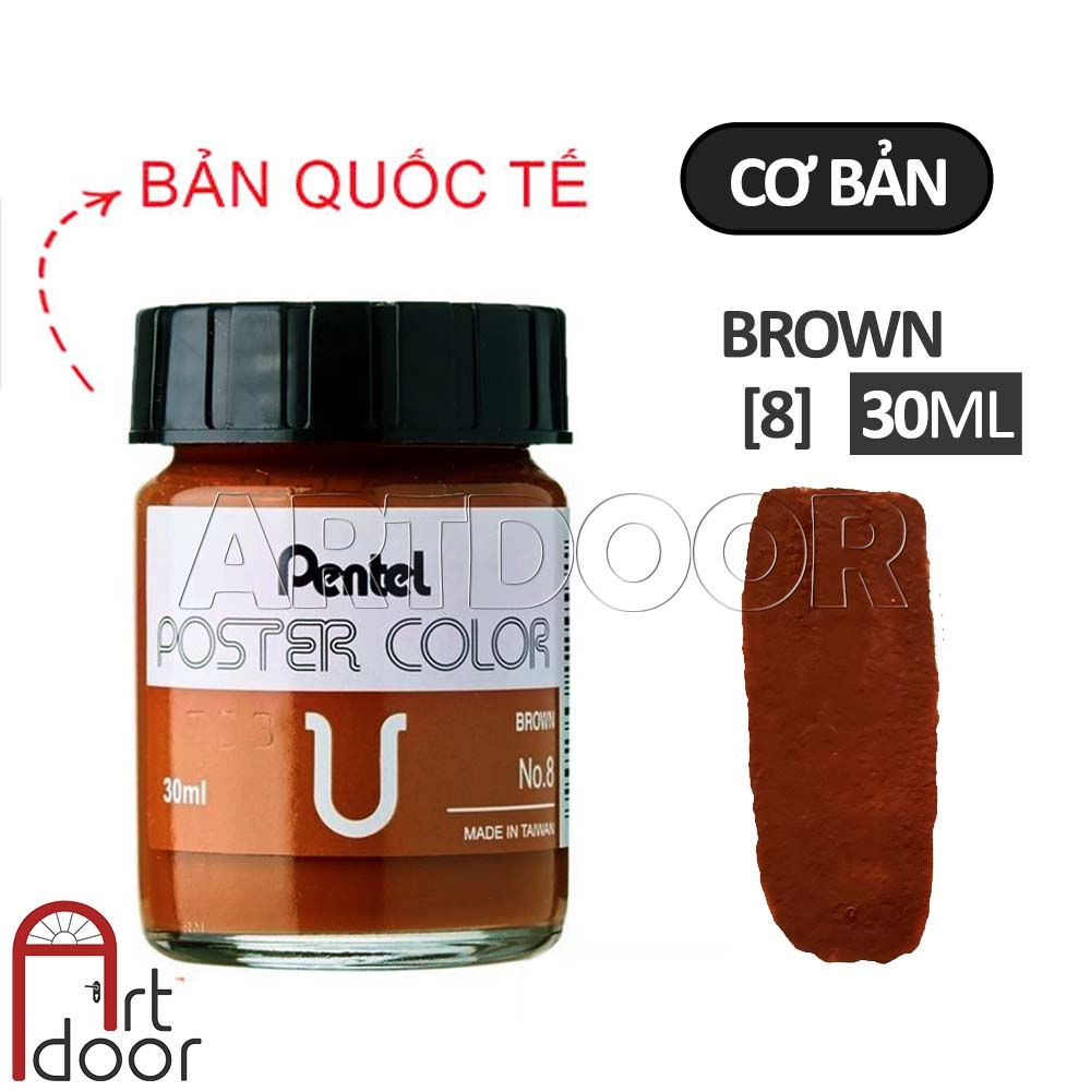 Màu vẽ Poster PENTEL hũ lớn (30ml) học vẽ trang trí màu, luyện thi kiến trúc mỹ thuật