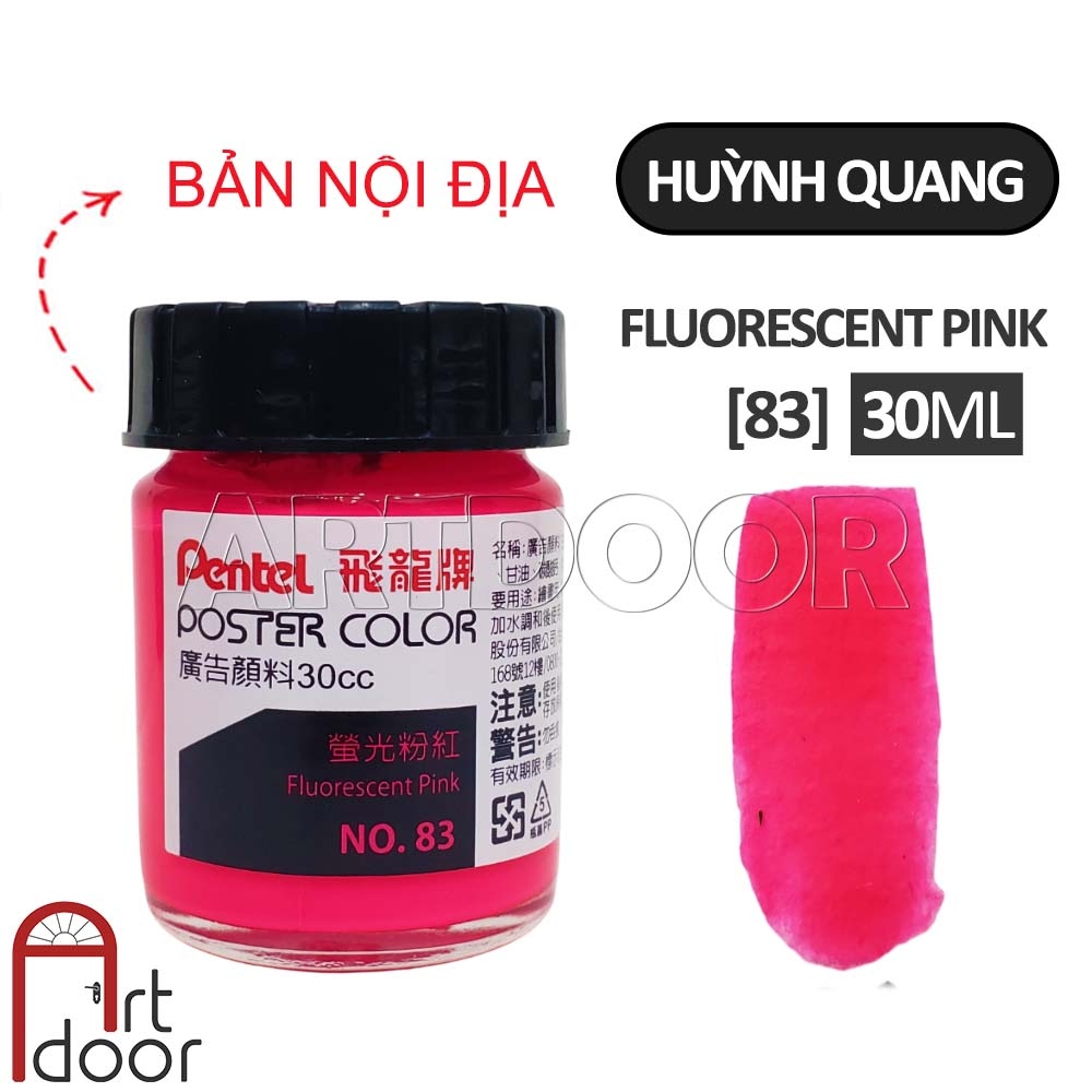 Màu vẽ Poster PENTEL hũ lớn (30ml) học vẽ trang trí màu, luyện thi kiến trúc mỹ thuật