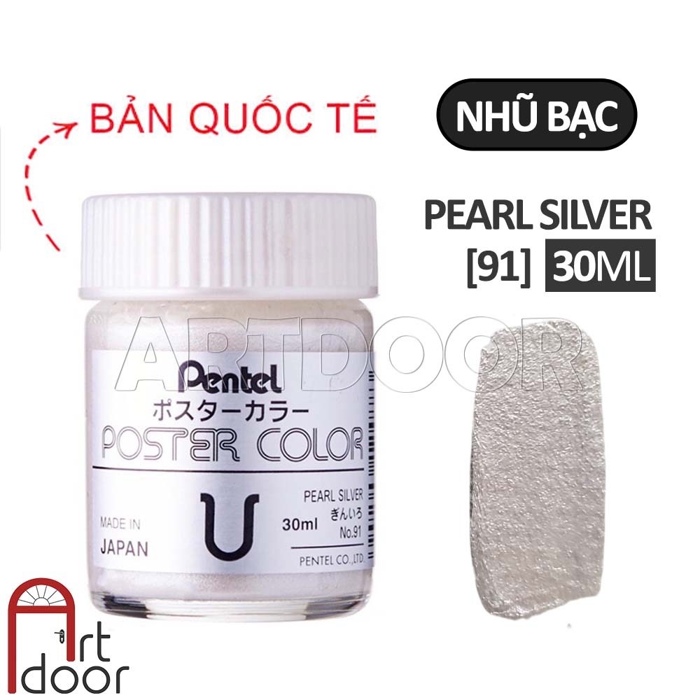 Màu vẽ Poster PENTEL hũ lớn (30ml) học vẽ trang trí màu, luyện thi kiến trúc mỹ thuật