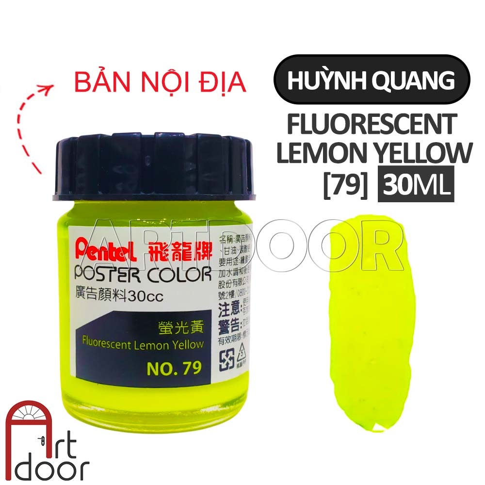 Màu vẽ Poster PENTEL hũ lớn (30ml) học vẽ trang trí màu, luyện thi kiến trúc mỹ thuật