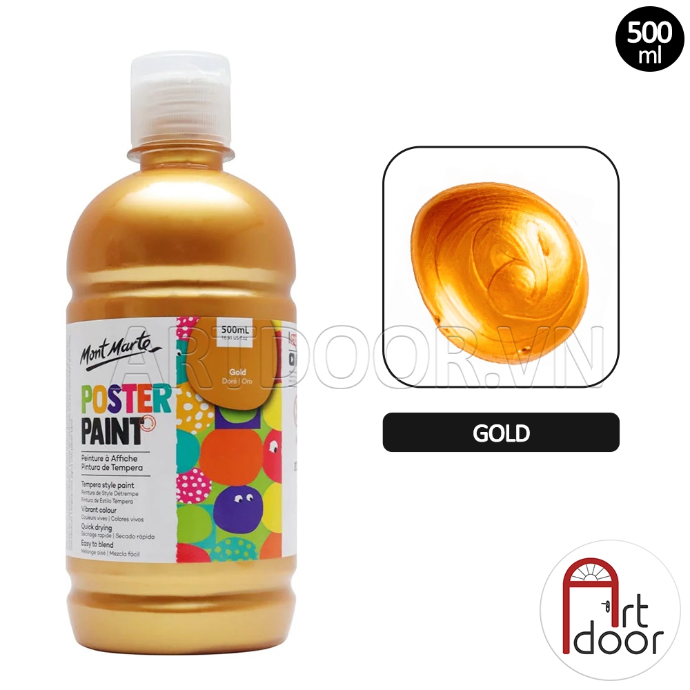 Màu vẽ Poster Paint MONT MARTE Hũ (500ml) - [xả kho]