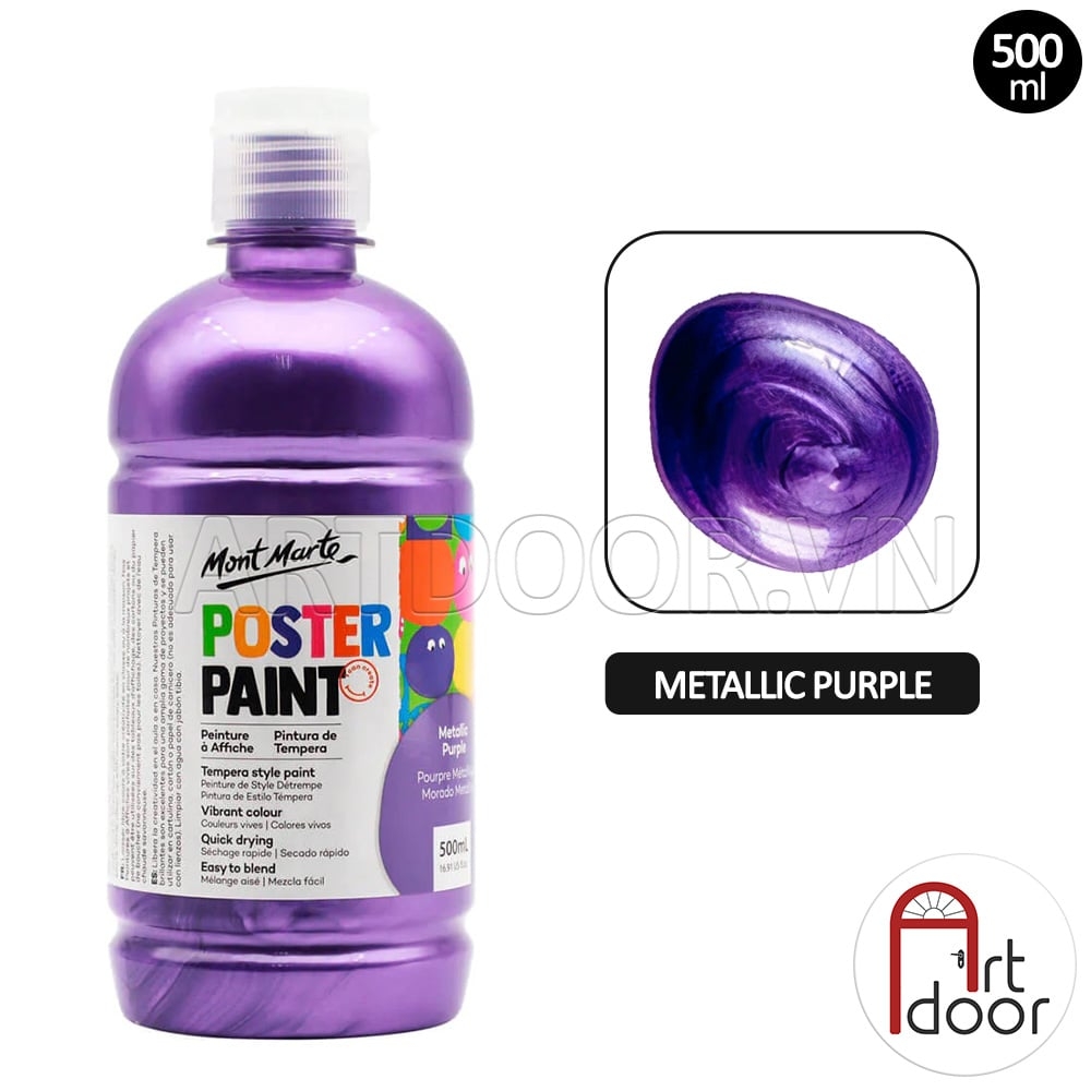Màu vẽ Poster Paint MONT MARTE Hũ (500ml) - [xả kho]