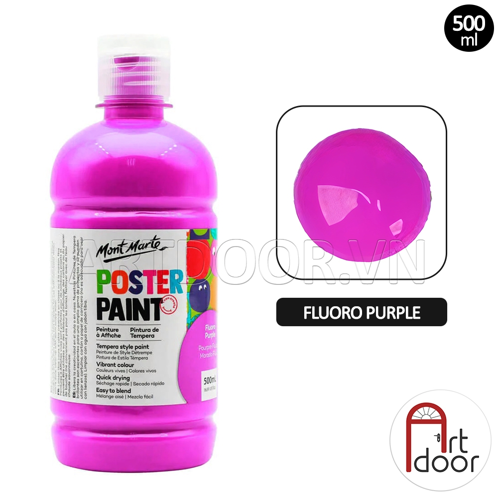 Màu vẽ Poster Paint MONT MARTE Hũ (500ml) - [xả kho]