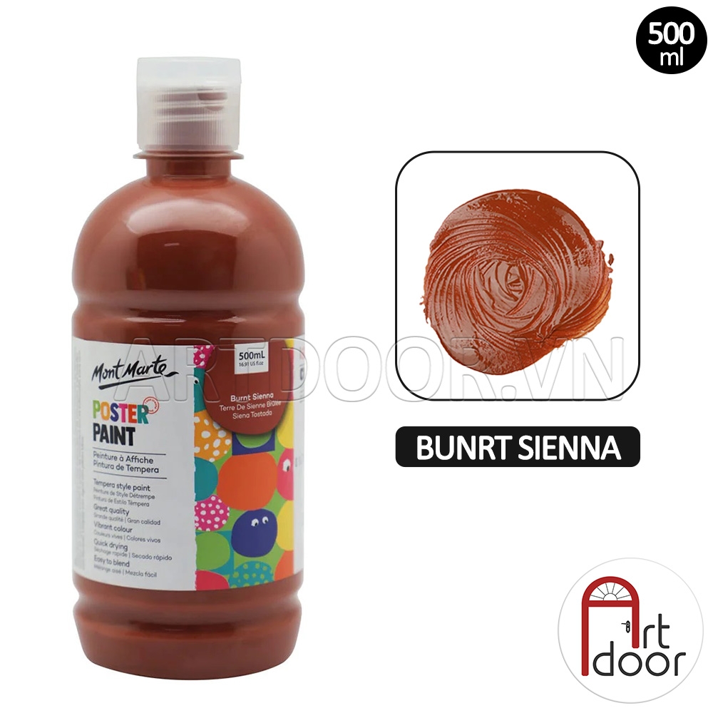 Màu vẽ Poster Paint MONT MARTE Hũ (500ml) - [xả kho]