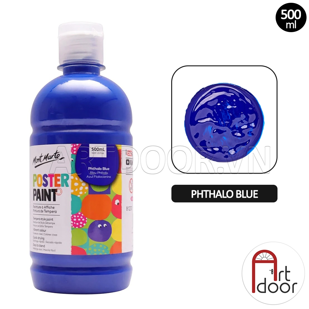 Màu vẽ Poster Paint MONT MARTE Hũ (500ml) - [xả kho]