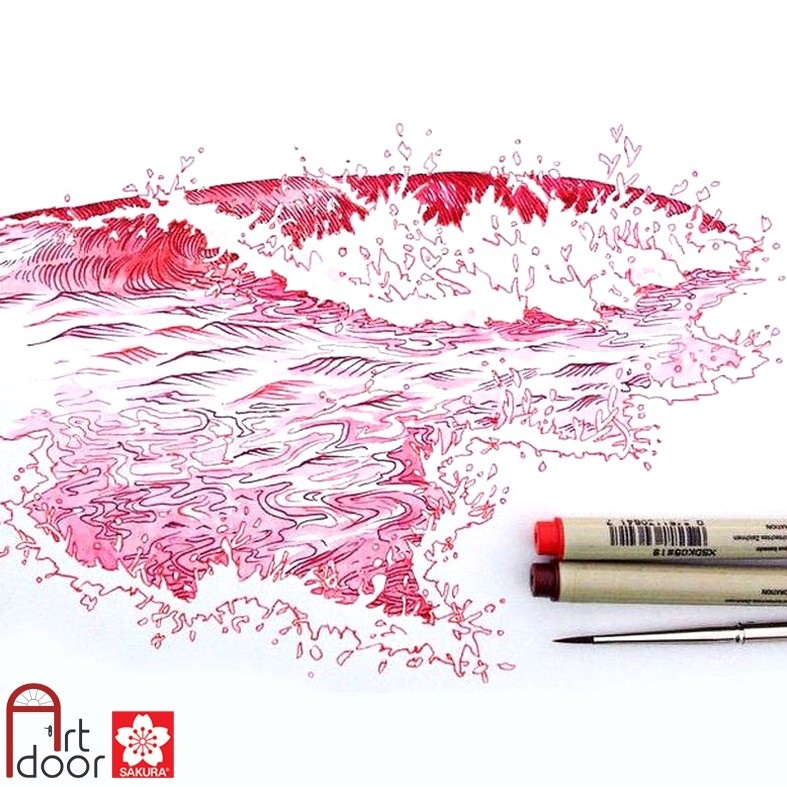 Bút line kháng nước Nhiều Màu SAKURA Micron (cây lẻ)