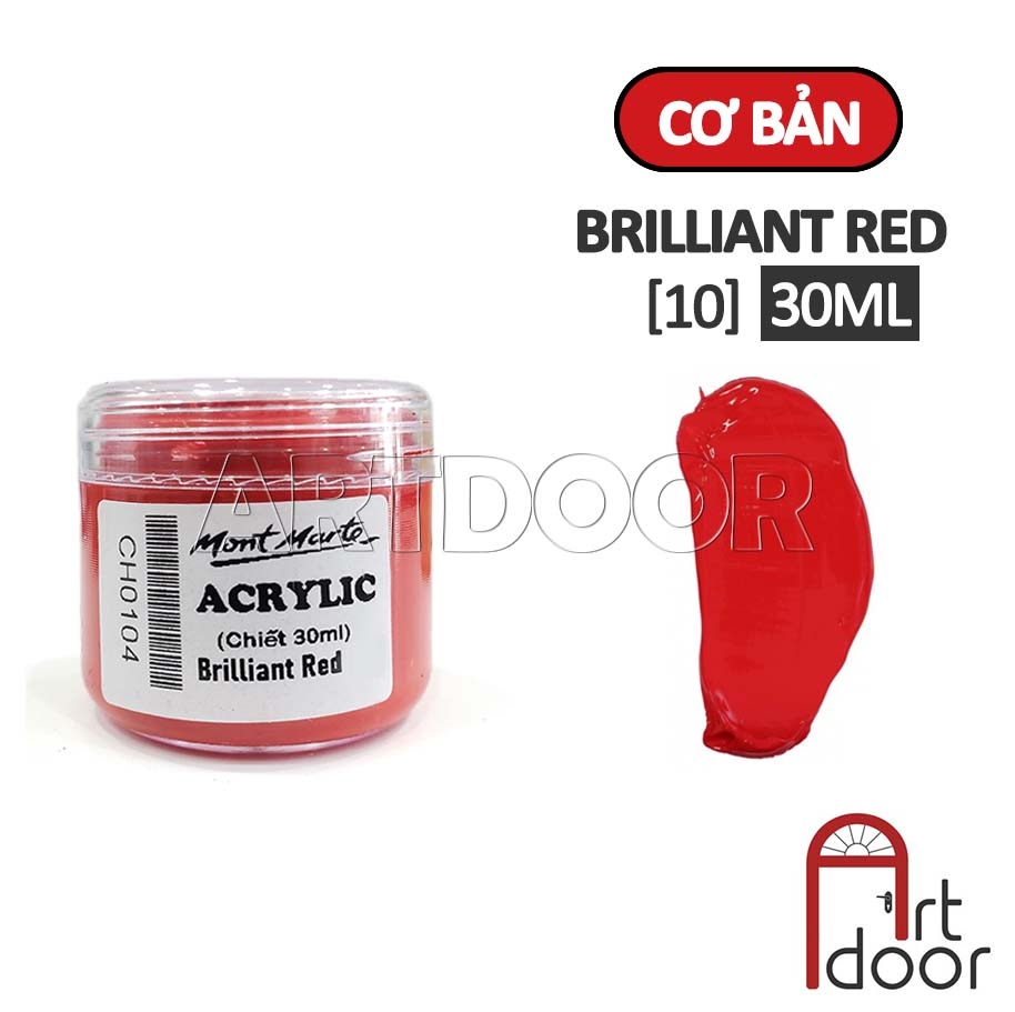 Màu vẽ Acrylic MONT MARTE Hũ (chiết 30ml) custom áo, vải, gỗ, kính, tô tượng, đất sét, số hóa
