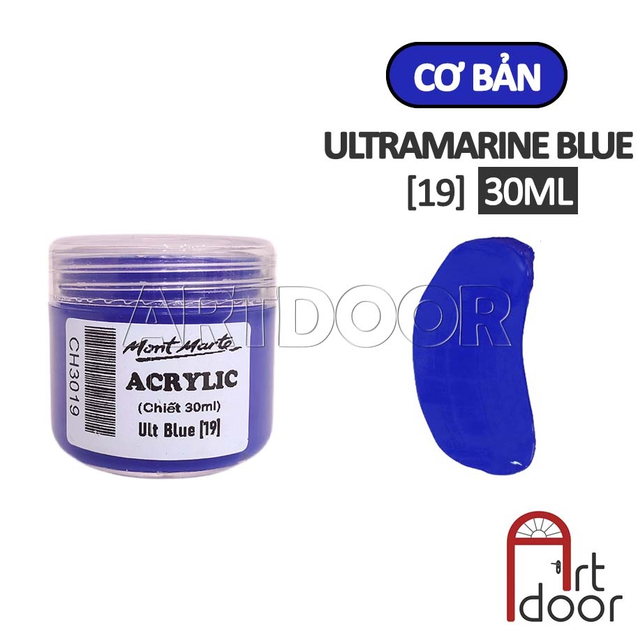 Màu vẽ Acrylic MONT MARTE Hũ (chiết 30ml) custom áo, vải, gỗ, kính, tô tượng, đất sét, số hóa