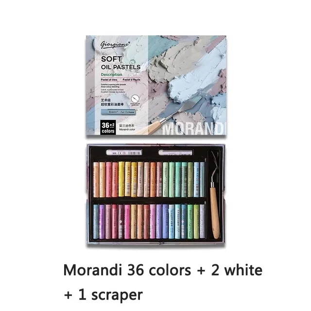 Bộ màu vẽ Sáp Dầu GIORGIONE Soft Oil Pastel mềm đắp nổi (hộp giấy)