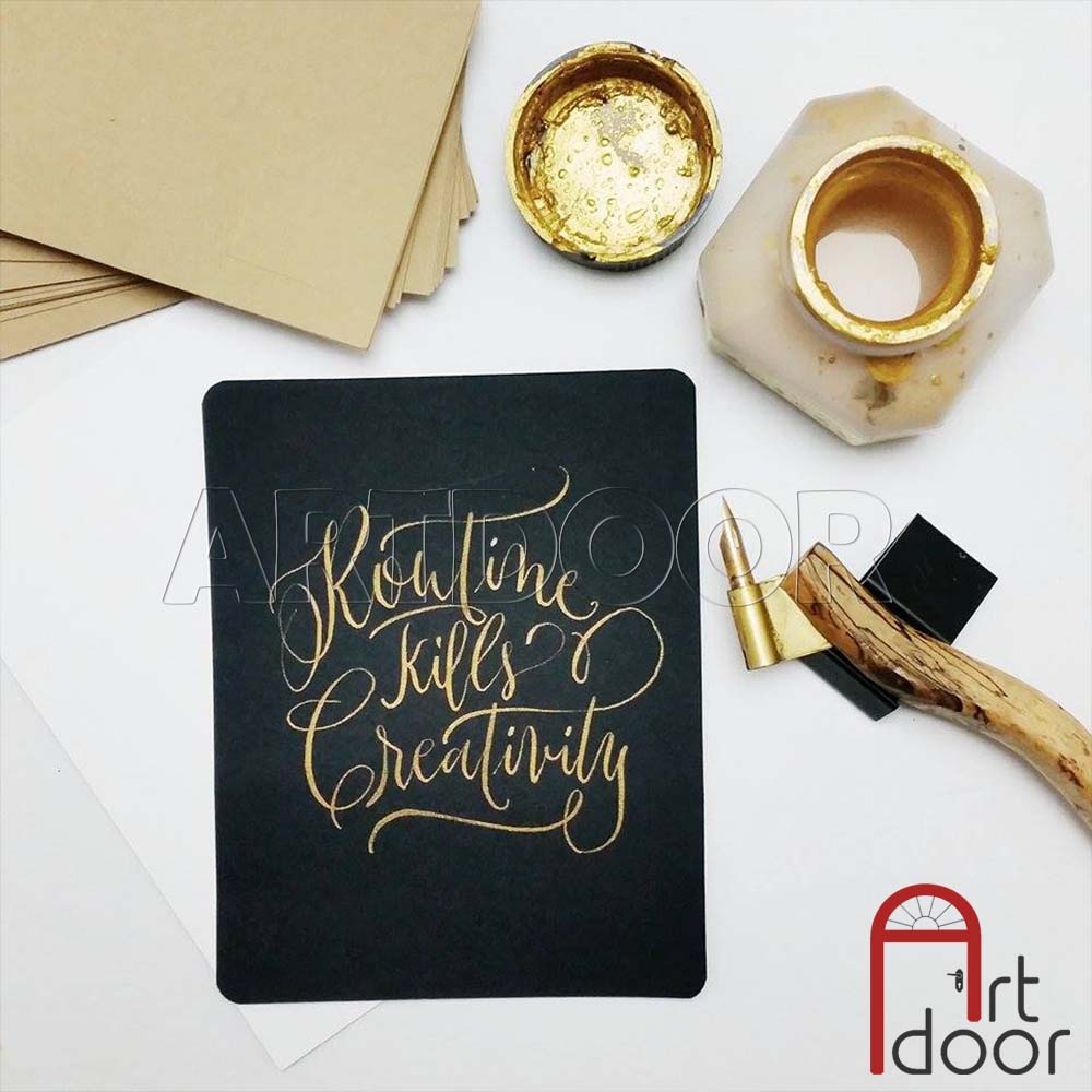 Mực vẽ Manga KURETAKE Mica Gold (60ml) nhũ vàng ánh kim