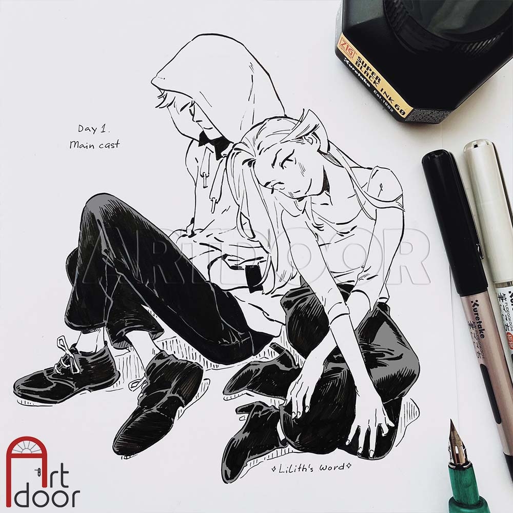 Mực vẽ Manga KURETAKE Nhật Bản, mực kháng nước nhẹ, vẽ truyện tranh, thư pháp, minh họa