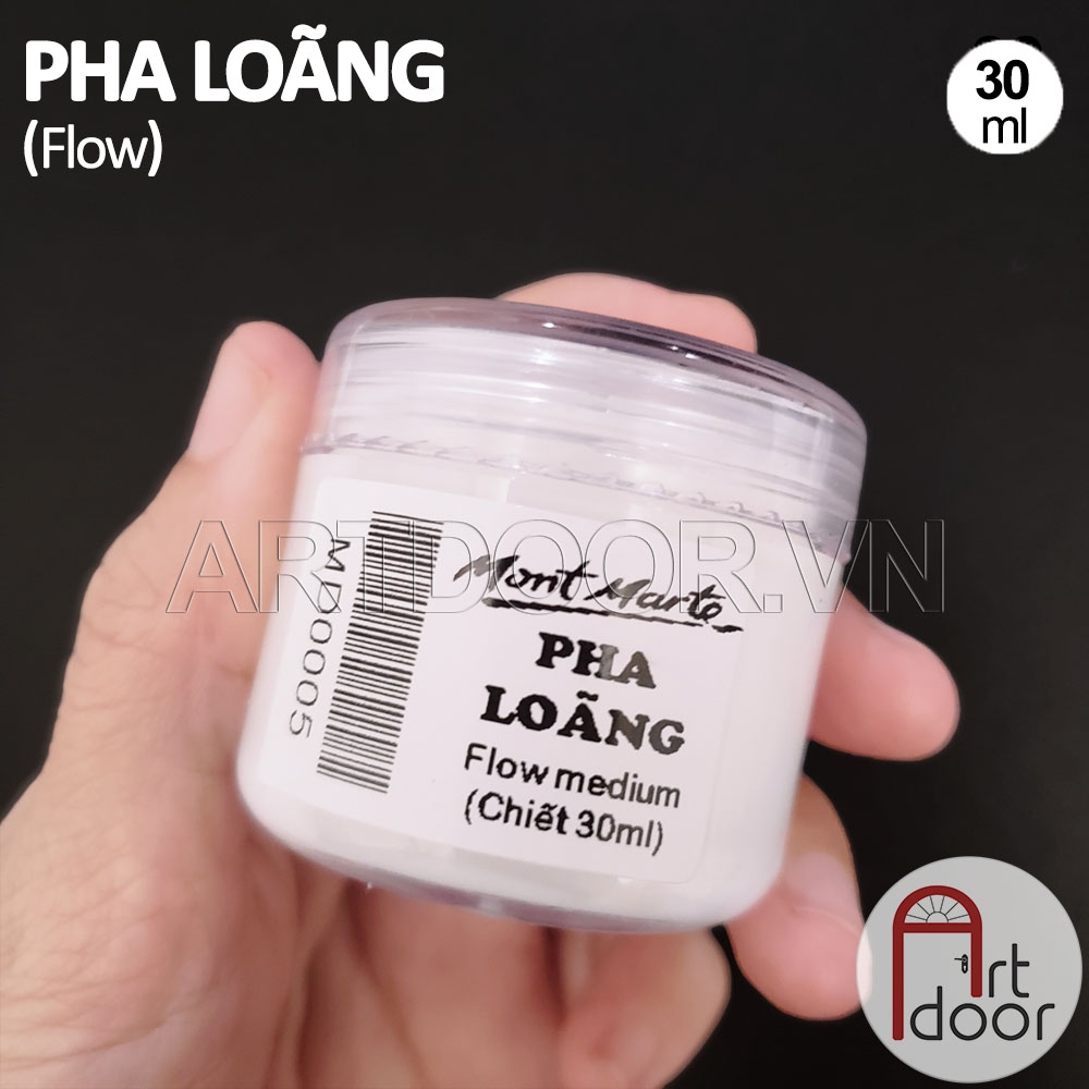 Pha loãng màu Acrylic MONT MARTE (Flow) khắc phục màu khô đặc, làm lỏng mướt màu