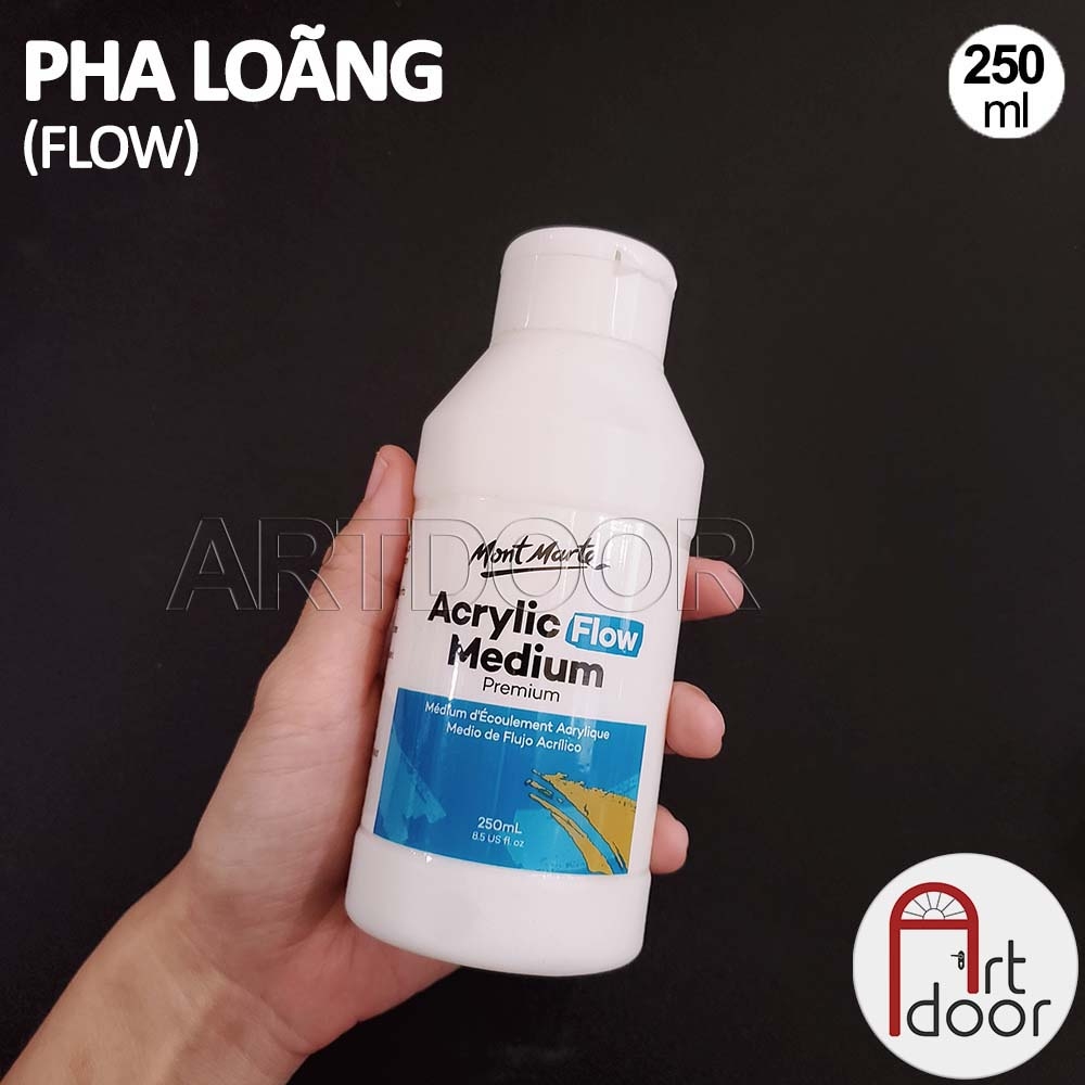 Dung môi pha Acrylic MONT MARTE chống nước (Chai Lớn) dùng trên vải, đất sét, tô tượng, kính, gỗ, đá