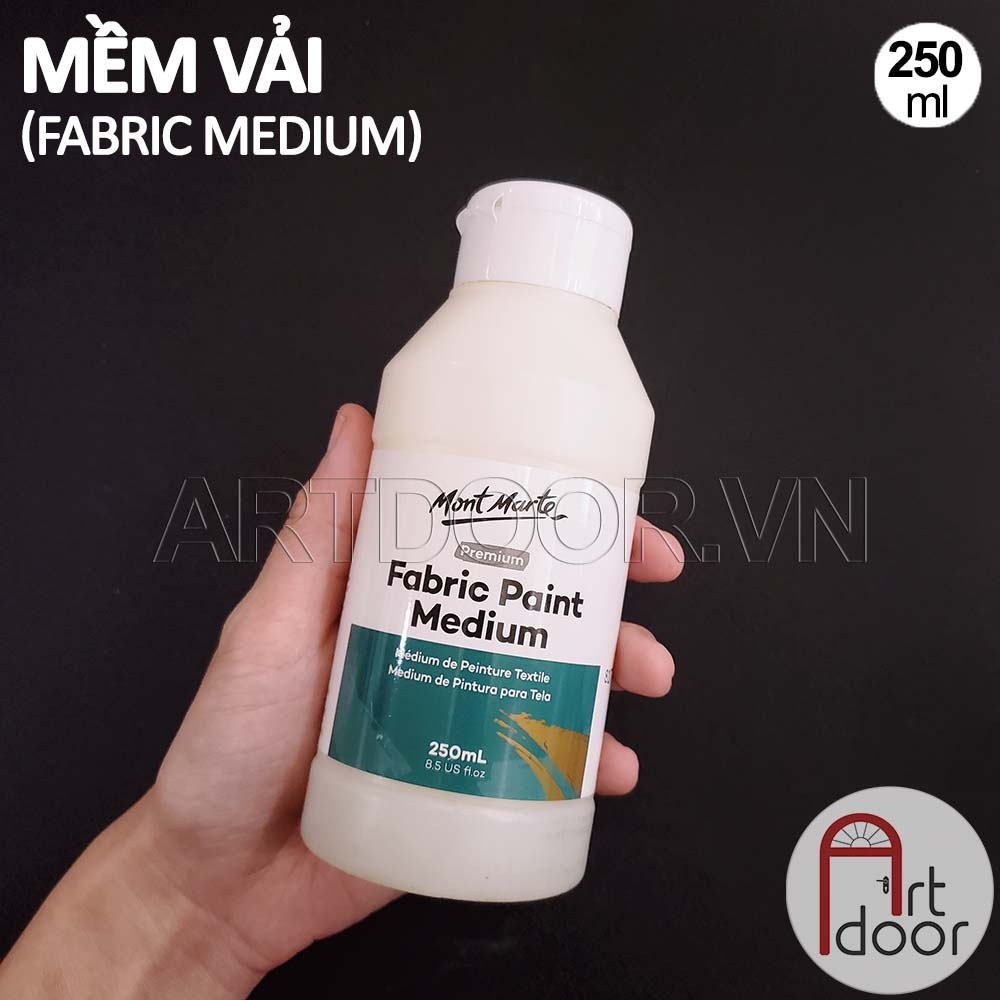 Pha mềm vải Acrylic MONT MARTE (Fabric) giảm cứng vải, tróc nứt màu sau khi khô